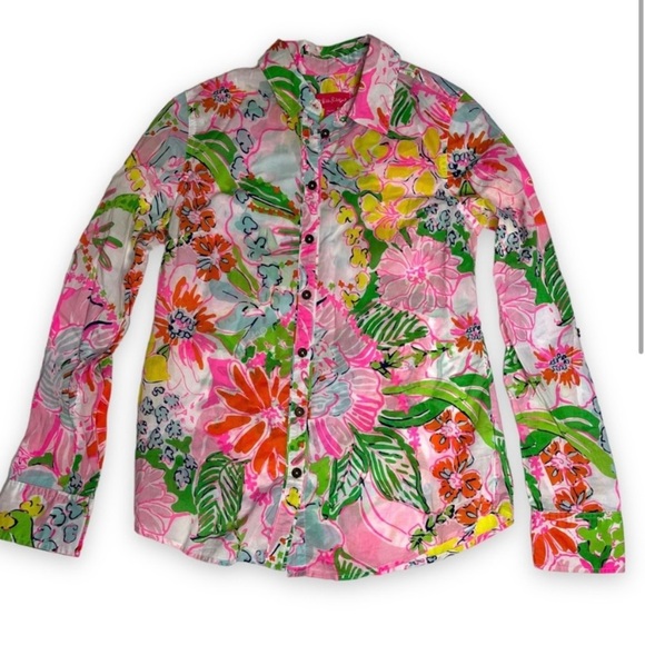 Lilly Pulitzer for Target Shirt Nosey Posey XS - Picture 1 of 6